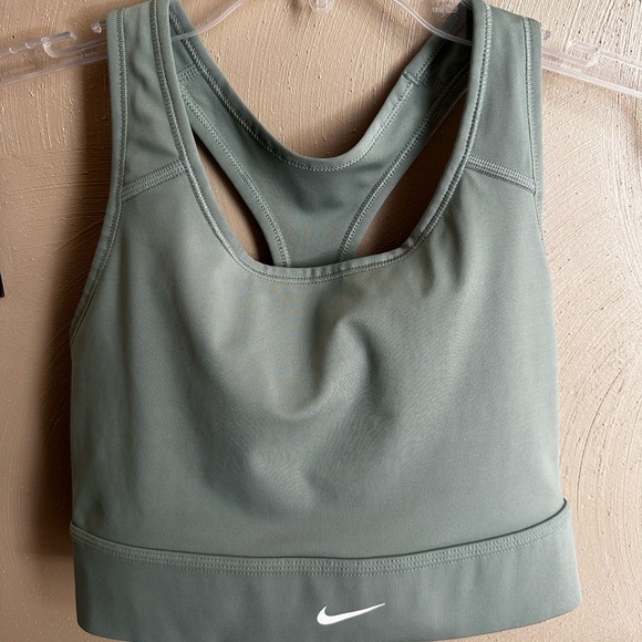 Women's Low Intensity Sports Bra - Camo Leaves - Sage Green